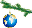 Vektor: Weihnachtskugel 4 Weihnachtskugel 4