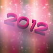New year 2012 beautiful text effect