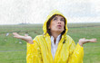gelbe regenjacke