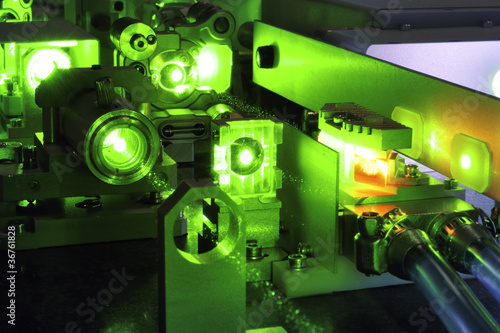 Photo: powerful laser powerful laser