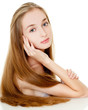 woman with long hair