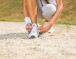 Tying laces