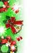 Background with traditional Christmas decoration