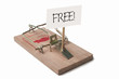 Mousetrap with free sign