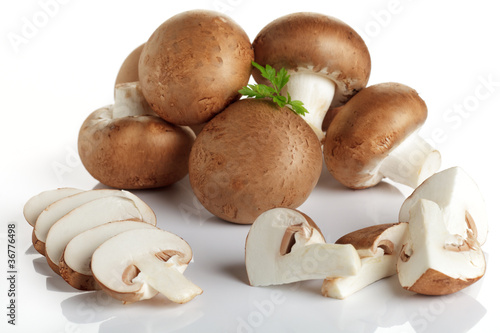 Photo: Braune Champignons Braune Champignons
