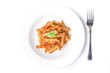 Whole wheat pasta arrabiata