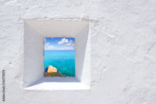 Photo: Ibiza mediterranean white wall window Ibiza mediterranean white wall window