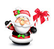Gumdrop Cartoon Santa Holding ... Gumdrop Cartoon Santa Holding ...