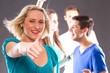 Young people partying