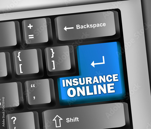Illustration: Keyboard Illustration "Insurance Online" Keyboard Illustration "Insurance Online"