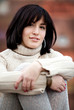Portrait of cute brunette girl Portrait of cute brunette girl