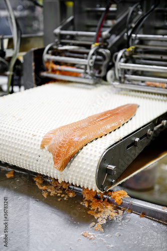 Photo: Smoked Salmon at plant Smoked Salmon at plant