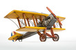 Avión amarillo de juguete.