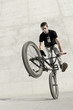 Young BMX Bicycle Rider