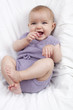 beautiful baby giggling