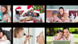 Hand dragging family videos