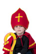 Photo: Boy playing Dutch Santa Claus Sinterklaas Boy playing Dutch Santa Claus Sinterklaas