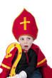boy as Dutch Santa surprised