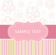 simple card with flowers