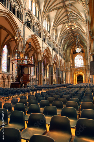 Photo: inside lincoln cathedral inside lincoln cathedral