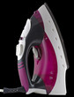 Steam Iron on Black Background Vertical