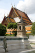 Temple and statue