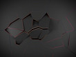 3D Science-Fiction Hintergrund Mehrfarbig