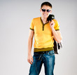 fashion man in sunglasses
