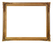 Illustration: cadre baroque doré ancien cadre baroque doré ancien