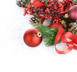 Christmas Decorations isolated on white