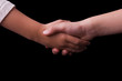 Children shaking hands