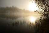 Morning's fog over the lake - Fine Art prints