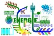 Grafik zum Thema Energie - kreativ, modern