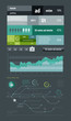 elements of infographics with metro map