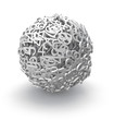 3d sphere of numbers