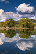 Paisaje del rio Tajo en Guadalajara, Castilla-La Mancha, España.