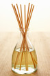Incense sticks in carafe of water