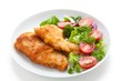 Hähnchenschnitzel mit Salat