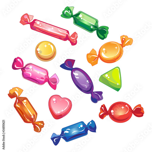 Vector: Sweets and candy Sweets and candy
