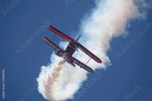 Photo: airplane performig in airshow airplane performig in airshow