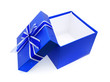 Opened Blue Gift Box Opened Blue Gift Box