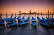 Venezia isola di san Giorgio e Gondole