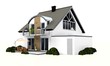 3d detached house