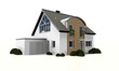 3d detached house