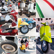 Italian scooter collage - Vespa