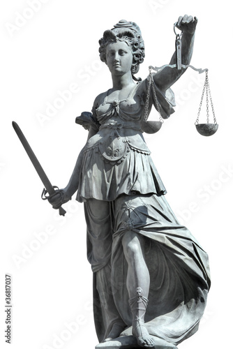 Foto: justitia incl. clipping path justitia incl. clipping path