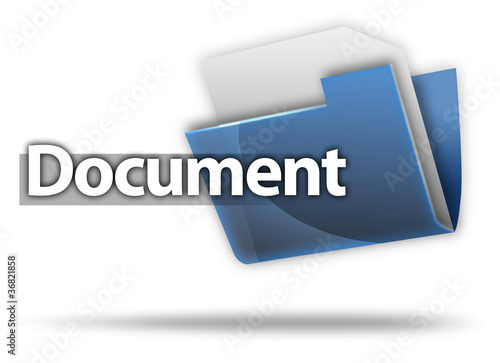 Illustration: 3D Style Folder Icon "Document" 3D Style Folder Icon "Document"