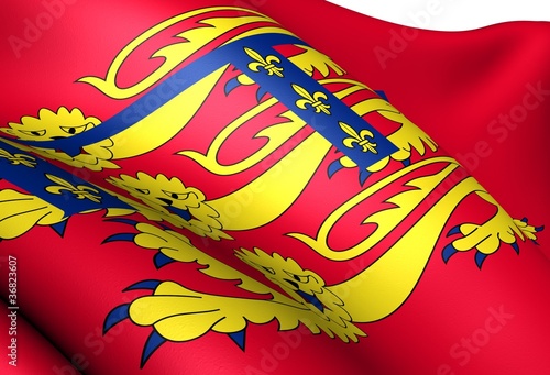Photo: Standard of the Duchy of Lancaster Standard of the Duchy of Lancaster
