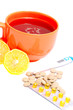 hot tea with lemon