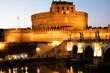 Castle of Saint Angelo in Rome at night Castle of Saint Angelo in Rome at night